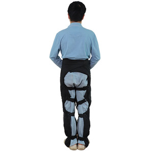 Leggings thermiques d'hiver pour hommes, taille plus, protections pour les jambes de moto, pantalons noirs en Spandex et Nylon pour le cyclisme en plein air, protection contre le froid - Product Image 2