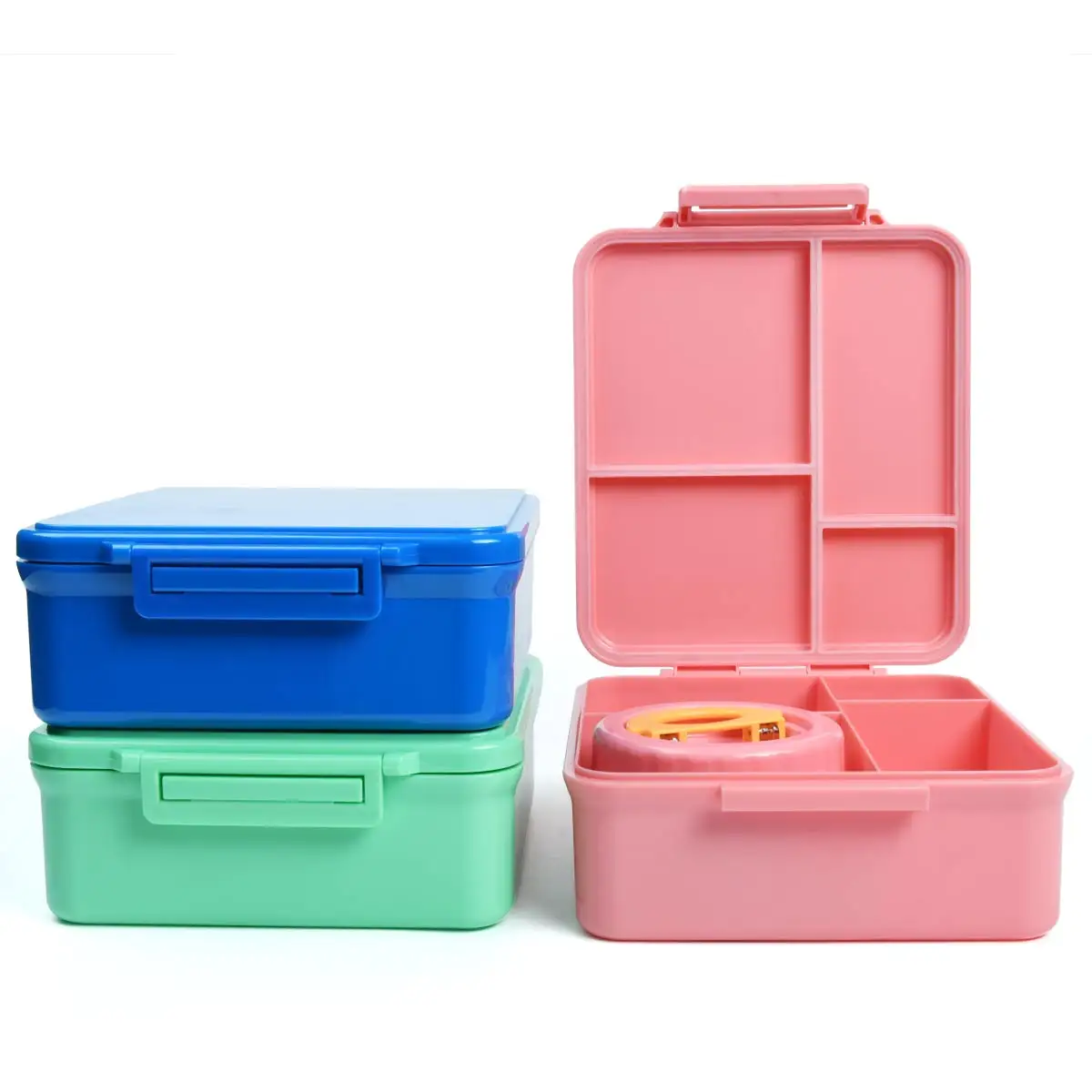 3 or 4 Compartments Bento Box for Kids Insulated Bento Lunch Box with LeakProof Thermos Food Jar with Utensil Set and Case