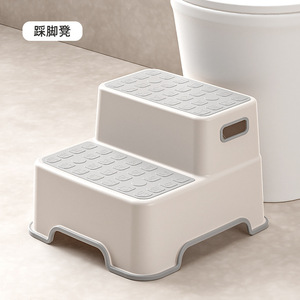 <b>Step</b> <b>Stool</b> For Kids Plastic Two <b>Step</b> Bathroom Toilet Training Aid 6 Months To 3 Years - Product Image 1