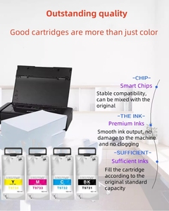 Compatible T9731 T9732 T9733 T9734 Pigment INK Bag Inkbag With Chip for Epson WF-C869Ra Wf-C869 <b>Printer</b> - Product Image 3