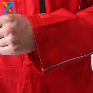Tuta da Lavoro per Uomo |   Tuta di Sicurezza Resistente all'Usura Bicolore Rosso-Giallo per Stazioni di Servizio, Riparazioni Auto e Soccorso d'Emergenza - Product Image 5