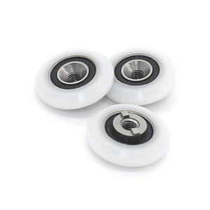 Poulie S688RS avec roulement en POM revêtu de plastique 5*25.4*8.1mm Rouleau rond Anneau intérieur saillant du rail - Product Image 1