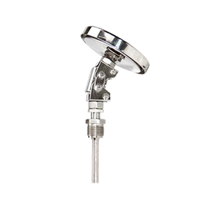 Thermomètre axial bimétallique HVAC 40 mm, vente chaude 2025, personnalisable OEM, indice de protection IP67, boîtier en laiton et acier inoxydable, port série 0-80°C - Product Image 5