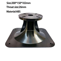 Accessoires professionnels pour haut-parleur à cornet avec disque, cornet de haut-parleur, cornet en plastique 200*150mm