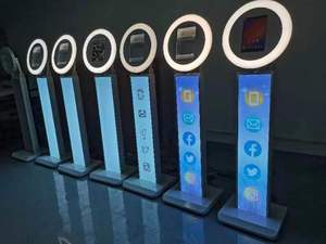 Fotomatón portátil para boda o fiesta, máquina de fotomatón para selfis, IPad, con luz de anillo, 360 - Product Image 5