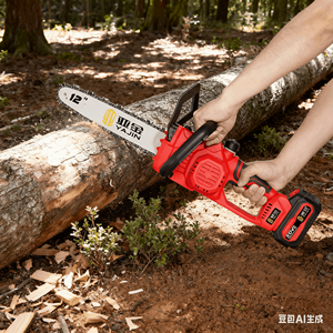 <span class=keywords><strong>Scie</strong></span> à chaîne électrique sans fil YaJin professionnelle de 12 pouces, conception portable avec une grande puissance, <span class=keywords><strong>batterie</strong></span> de grande capacité, qualité industrielle pour le travail du bois - Product Image 2