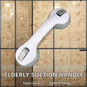 Lightweight Portable Plastic Nail-Free Suction Cup <b>Handrail</b> Convenient Bathroom <b>Wall</b>-<b>Mounted</b> Sliding Door Handle for Elderly - Product Image 3