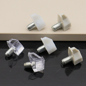 5mm support en plastique transparent chevilles accessoires de meubles supports d'étagère flottante Support d'étagère en verre PlasticTransparent blanc - Product Image 3