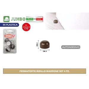 Juego de 4 Topes de Puerta Birillo Marrones - Product Image 1