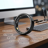 Maßgefertigter KI-Digital-Smartring App-gesteuert Simultanübersetzung Offline-Übersetzung Tragbarer Ring