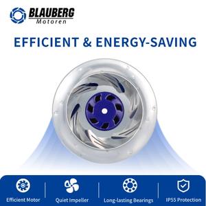 Ventilador de Techo Blauberg de 400 mm y 230 V sin Escobillas con Protección IP55, Aspas de Aleación de Aluminio, Rodamientos <span class=keywords><strong>Radiales</strong></span> Anchos (Modelo EC) - Product Image 2