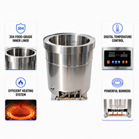 Marmite de cuisson à gaz en acier inoxydable, chaudière automatique pour soupe Pho, pour restaurant vietnamien, marmite à gaz commerciale