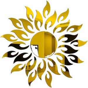 Pegatina de Pared con Espejo Solar, Pegatinas 3D para Fondo de TV, Decoración de Pared DIY, Calcomanías Decorativas, Mural Artístico, Decoración de Espejo para Dormitorio y Baño - Product Image 1