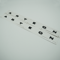 Autocollant auto-adhésif chromé 3D ABS pour décoration de voiture, autocollant, emblème, logo, numéro de modèle, emblèmes de voiture