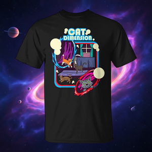 Camiseta Cat Dimension Portal Adventure Sci-Fi Cats - Product Image 3