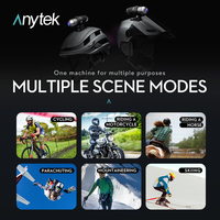 Casque de moto double caméra 2K vélo sécurité tir vélo enregistreur S50