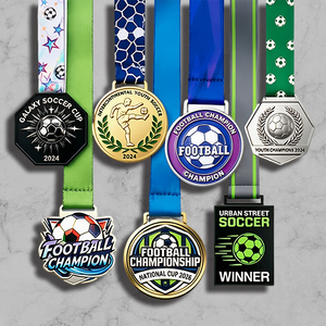 Médailles de football personnalisées en alliage de zinc et médailles de course de football en métal pour les finalistes. - Product Image 2