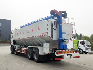 Brand New FAW 8X4 40000L 45CBM Bulk Feed Delivery Truck for Poultry Farm Livestock Feed Transport - Product Image 5