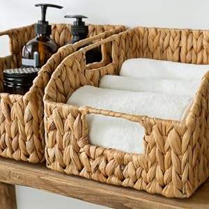 Panier de rangement pour pain en matériaux naturels Homeplus, tissé à la main en algues marines, panier à livres, grand panier, panier pour articles divers, <span class=keywords><strong>cuisine</strong></span> - Product Image 6