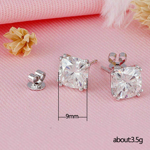 Orecchini a Perno con Zirconi in Stile Giapponese e Coreano, Semplici ed Eleganti, Regalo per Donne, Gioielli per Orecchie - Product Image 5