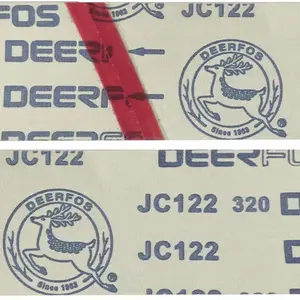 Deerfos 1.38*50M सिलिकॉन कार्बाइड हिज्जे JC122 घर्षण कपड़ा चमकाने के लिए बरा रोल जम्मू नरम कपास कपड़ा लचीला