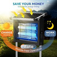 Matamosquitos Solar PhatroyYee para Exteriores, 4500V, Impermeable, Recargable, Inalámbrico, para Patio, Hogar y Jardín