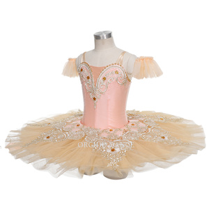Robe de danse pour petite fille, costume de Ballet Orange, <span class=keywords><strong>Tutu</strong></span>, vêtement de qualité supérieure, pour les enfants, les femmes et les adultes, livraison gratuite - Product Image 5