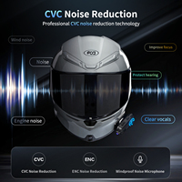 Intercom Bluetooth pour casque de moto Fodsports FX60C 4K 60FPS avec caméra anti-vibrations, 10 utilisateurs, 2000M, enregistreur WiFi étanche