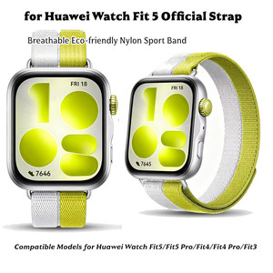 Correa Deportiva Oficial de Nailon para <span class=keywords><strong>Huawei</strong></span> <span class=keywords><strong>Watch</strong></span> <span class=keywords><strong>Fit</strong></span> 5, Correa Transpirable Trenzada para <span class=keywords><strong>Huawei</strong></span> <span class=keywords><strong>Watch</strong></span> Fit5 Pro <span class=keywords><strong>Fit</strong></span> 4 3 - Product Image 1
