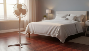 Ventilador de Pie Oscilante de Alta Calidad, Estilo Europeo, con Control Remoto, 3 Velocidades, Eléctrico, Hecho de Plástico, para el Hogar - Product Image 3
