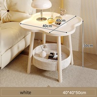 Nouvelle table de chevet moderne avec motif floral créatif, en panneau de particules écologique et durable, pour mobilier de chambre
