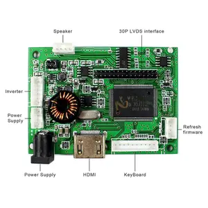 Universal Tv Lcd Monitor Controller Driver Board Hd Mi+Audio Interface Ad Board For 4K Resolution 1280X800 Tft Lcd Display