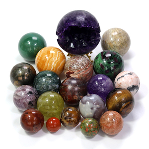 Al por mayor al por mayor bola de cristal jaspe rojo cristal de cuarzo piedras esfera - Product Image 1