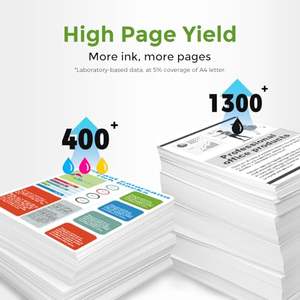 适用于组合5258办公喷墨台式1112打印机的高产量兼容再制造惠普63XL黑色和三色墨盒 - Product Image 2