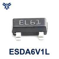 Dioda Perlindungan ESD ESDA6V1L PESD5V0L1BA TVS 5V SMD, Komponen Dioda Penekan ESD untuk Perlindungan Elektronik Konsumen