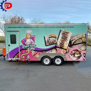 Thức ăn nhanh kiosk Kem Hot Dog giỏ đứng mini xách tay đồ ăn nhẹ cửa hàng thực phẩm di động xe tải để bán - Product Image 3