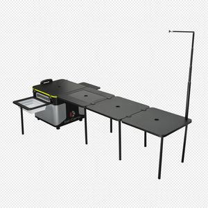 Nouvelle Cuisine Mobile en Acier pour <span class=keywords><strong>Camping</strong></span> en Plein Air, Portable, Pliable, avec Plaque de Cuisson Intégrée, Boîte d'Équipement pour Voiture de Tourisme en Autonomie - Product Image 6