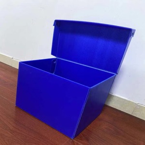 Nhà máy trực tiếp giá coroplast lưu trữ Poly lưu trữ bao bì trường hợp nhựa có thể gập lại sóng PP Đóng gói hộp với một nắp - Product Image 3