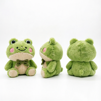 Peluche grenouille verte, jouet en peluche doux, cadeau, fournisseur OEM/ODM Jaimitoys, 100% polyester