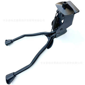 Support central double pour vélo, béquille en fer noir pour VTT, équipement et accessoires de stationnement - Product Image 4