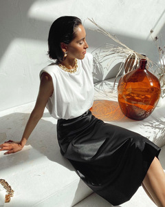 Nouvelle demi-<span class=keywords><strong>jupe</strong></span> printemps et été européenne et américaine affaissement <span class=keywords><strong>Satin</strong></span> <span class=keywords><strong>violet</strong></span> mi-longueur taille haute hanche Wrap <span class=keywords><strong>jupe</strong></span> trapèze - Product Image 5