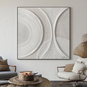 Hiện đại đơn giản bức tranh tường trừu tượng kết cấu cứu trợ tay sơn 3D tường nghệ thuật trang trí nội thất sơn cho khách sạn - Product Image 3