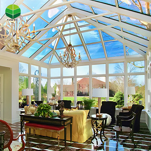 <span class=keywords><strong>Prix</strong></span> compétitif Triangle quatre <span class=keywords><strong>saisons</strong></span> Patio solaire sur pied verre extérieur maison hiver véranda cadre en aluminium serre - Product Image 2