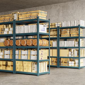 Sistema de estantería metálica ajustable de 5 capas Estantes de supermercado Estantes y estantes apilables para tienda minorista Almacenamiento de garaje en el hogar - Product Image 6