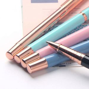 Elegante Bolígrafo Metálico Delgado de Regalo con Logotipo Personalizado en Oro Rosa - Product Image 4
