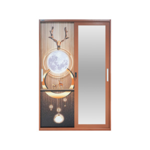 Lemari Pakaian 2 Pintu Baja, Kabinet Logam Penyimpanan Pakaian Dengan Gantungan Baju, Furnitur Rumah Kantor, Promo! - Product Image 2