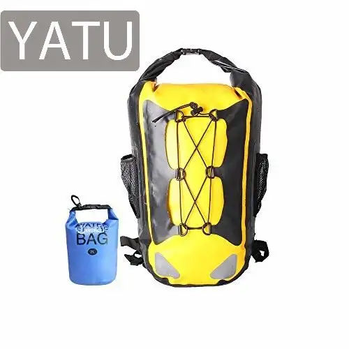 Waterproof Backpack Floating Dry Bag 35L with a Detachable Laptop and 4 Zipper Pockets Ventilated Padded Back and Straps