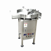 Alimentateur de bouteilles en verre/plastique et table tournante faciles à utiliser, fabriqués en usine à Shanghai