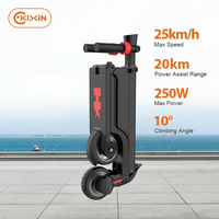 Patinete Eléctrico X6 para Niños, Adultos, Portátil, Plegable, Ligero, con Neumático Sólido de 5.5 Pulgadas, Motor de 250W, Batería Extraíble de 25V, 20KM/H