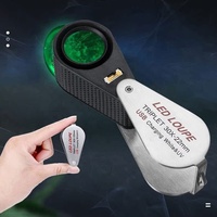 Loupe LED 30X avec lumière de travail IP67, en alliage d'aluminium, lumière UV blanche industrielle, lumière noire, rechargeable par USB, mini loupe